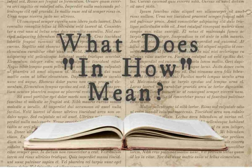 in how