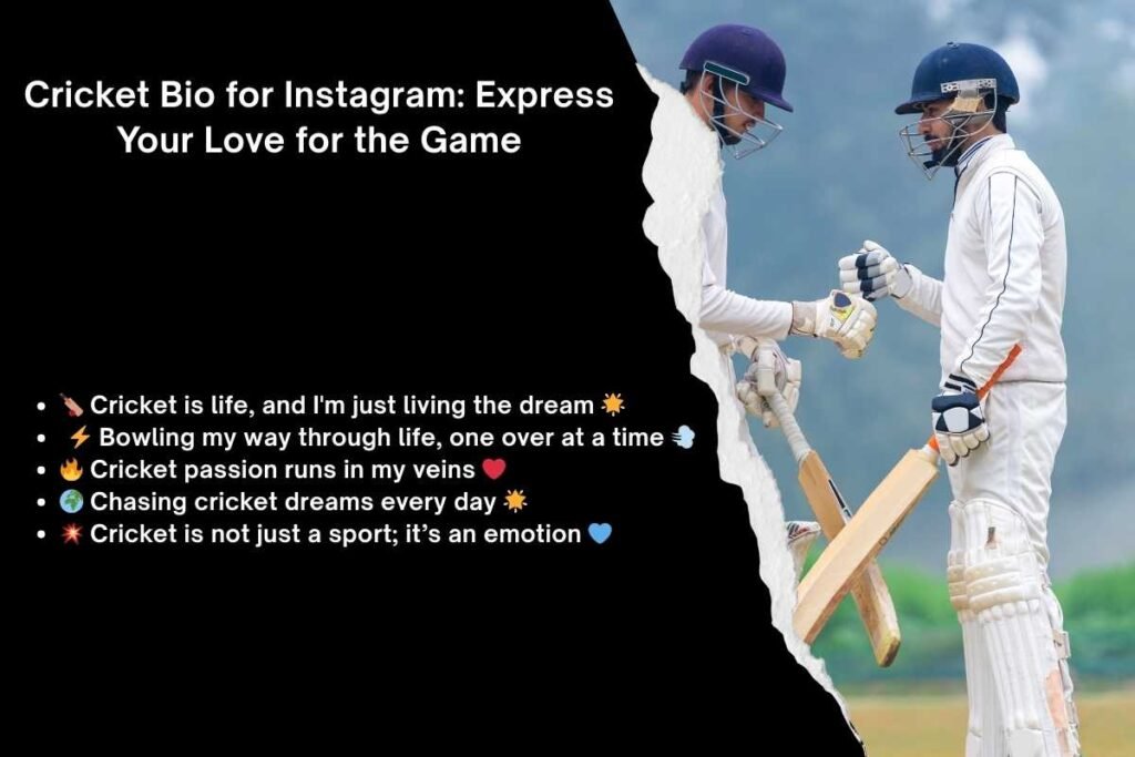 Cricket bio for instagram