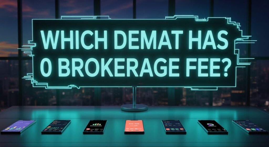 Which Demat has 0 brokerage fee?