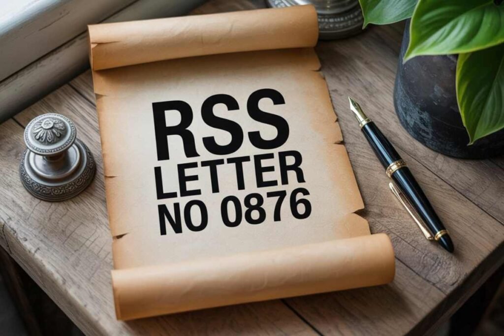 RSS Letter No 0876