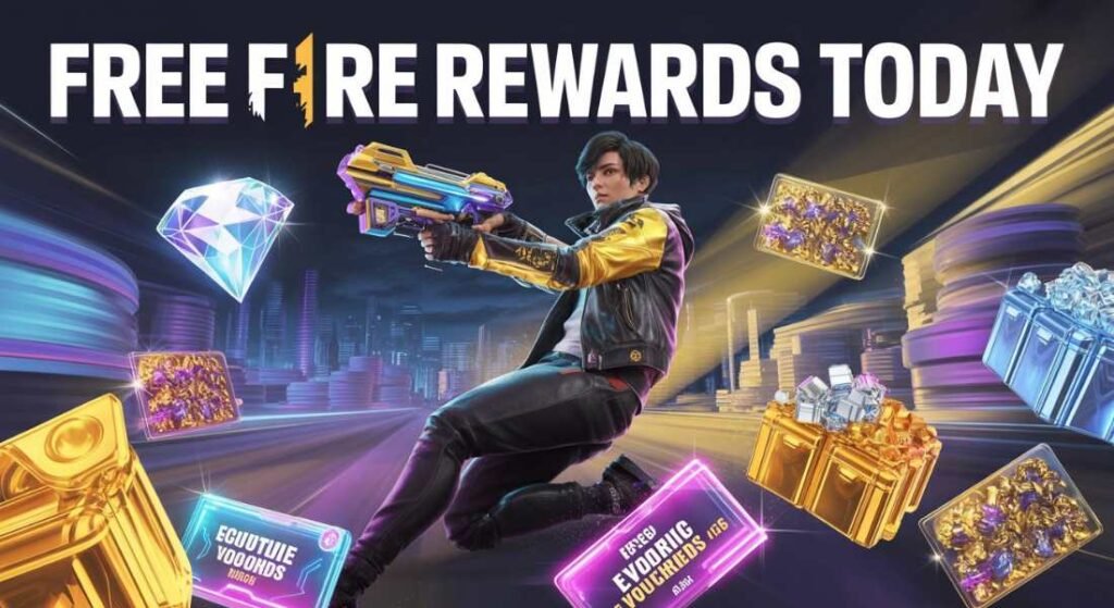 What is free fire rewards today?