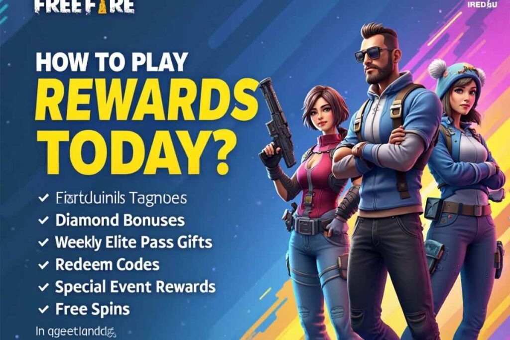 How to play free fire rewards today?