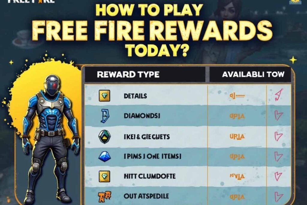 How to play free fire rewards today?