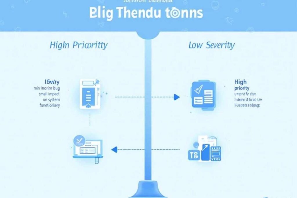 high priority and low severity example