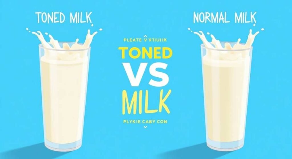 Toned milk vs normal milk