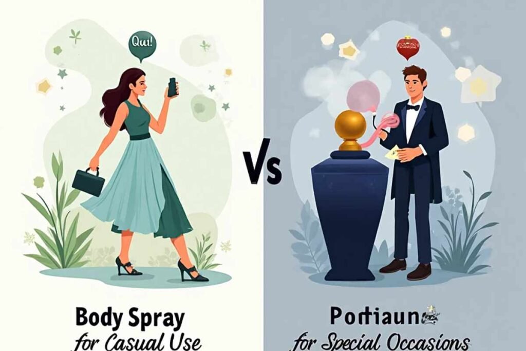 Body spray vs perfume