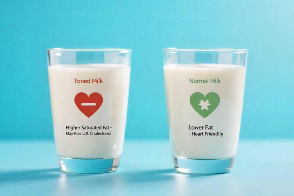 Toned milk vs normal milk