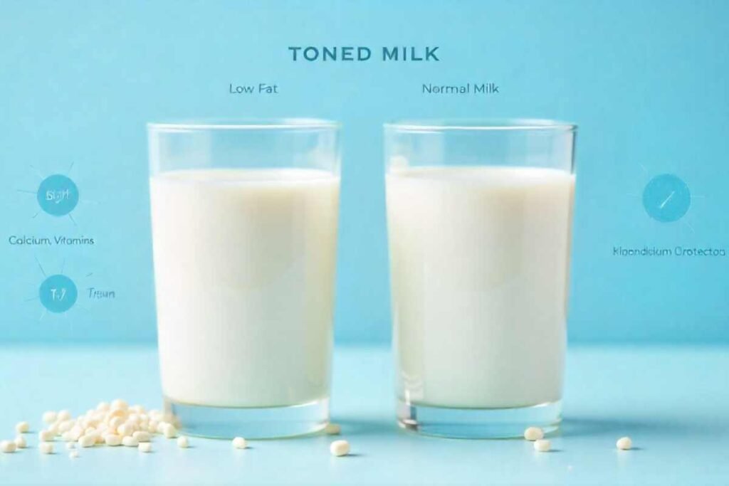 Toned milk vs normal milk